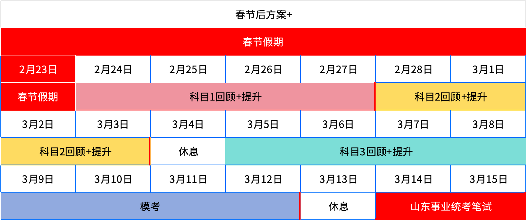 2026事业统考-集训班-课程表(图2)